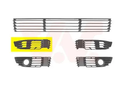 Tani KRATKA WENTYLACYJNA ZDERZAKA VAN WEZEL 5837592 3B0853666HB41 VW