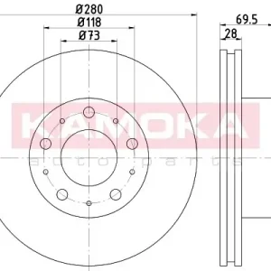 TARCZA HAMULC. PRZÓD CITROEN JUMPER 06- Niska cena