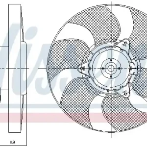 Cena promocyjna WENTYLATOR CHŁODNICY SKODA