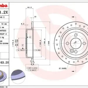 TARCZA HAMULC. MINI COOPER,ONE  06- TYŁ Wysoka jakość