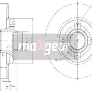 Tani TARCZA HAMULC. C- C4    P-307   TYŁ    BEZ ŁOŻYSKA